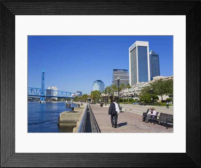 Framed Print : Jacksonville Riverfront, Florida, United States of America, North America Framed Print : Jacksonville Riverfront, Florida, United States of America, North America
