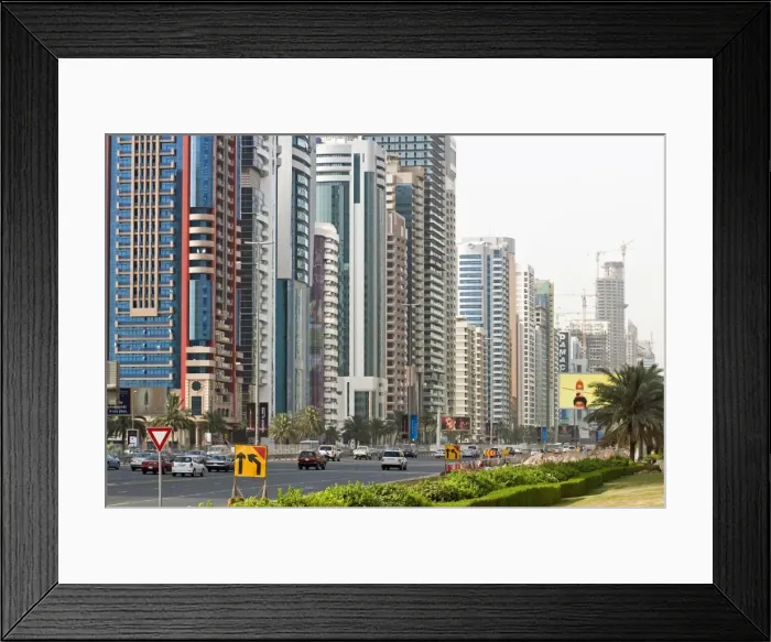 Framed Print : Buildings in E11 or Sheikh Zayed Road, Dubai, United Arab Emirates, Middle East Framed Print : Buildings in E11 or Sheikh Zayed Road, Dubai, United Arab Emirates, Middle East