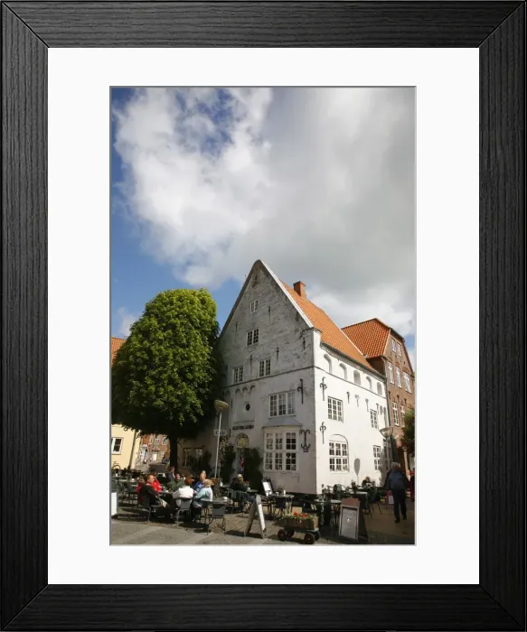 Framed Print : Street scene in Tonder, Jutland, Denmark, Scandinavia, Europe Framed Print : Street scene in Tonder, Jutland, Denmark, Scandinavia, Europe