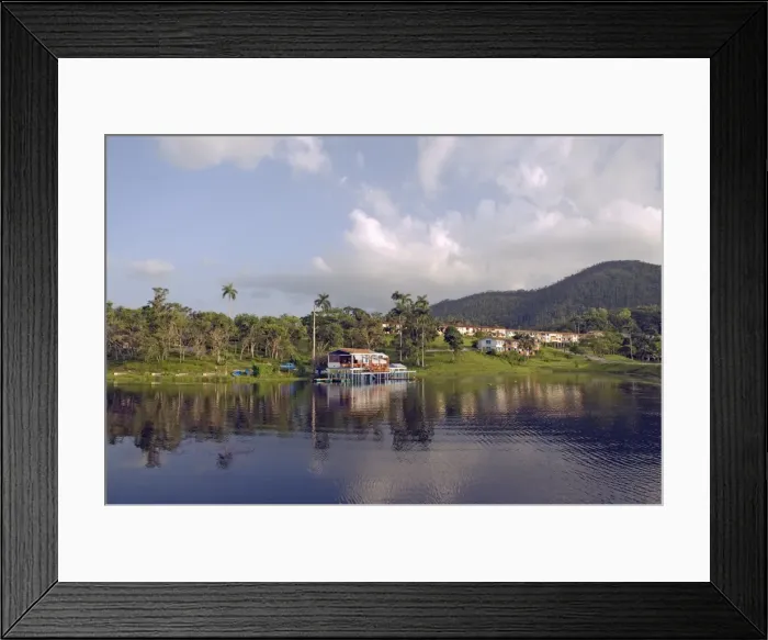Framed Print : Reservoir in the mountain community and tourist centre of Las Terrazas Framed Print : Reservoir in the mountain community and tourist centre of Las Terrazas