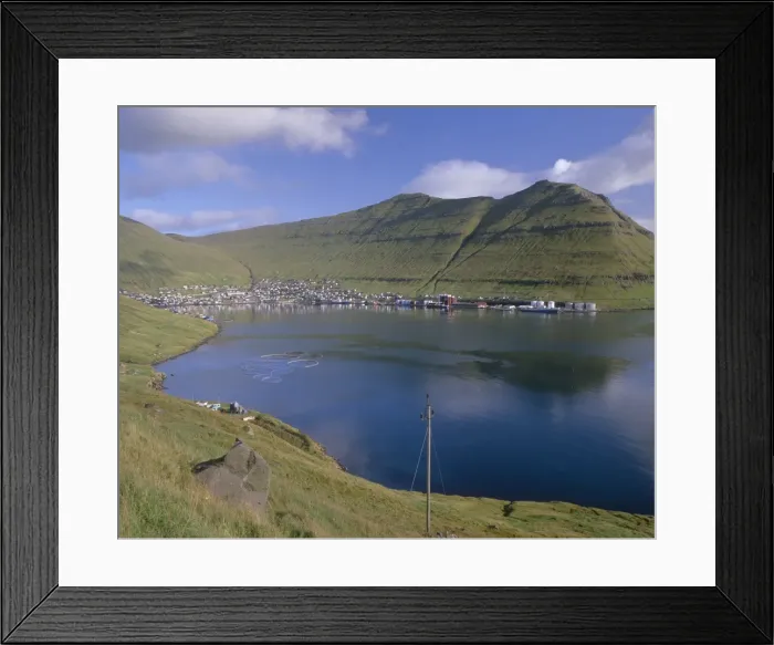 Framed Print : Fuglafjordur, under Borgin hill, 571 m, Esturoy Island, Faroe Islands (Faroes) Framed Print : Fuglafjordur, under Borgin hill, 571 m, Esturoy Island, Faroe Islands (Faroes)