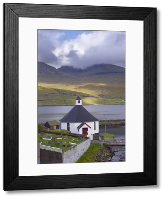Framed Print : View towards Esturoy Island and Sundini Sound from Haldarsvik, Streymoy Framed Print : View towards Esturoy Island and Sundini Sound from Haldarsvik, Streymoy