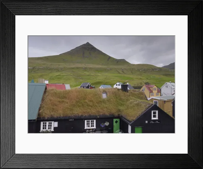 Framed Print : Gjogv, picturesque village in the north of Eysturoy, Faroe Islands (Faroes) Framed Print : Gjogv, picturesque village in the north of Eysturoy, Faroe Islands (Faroes)