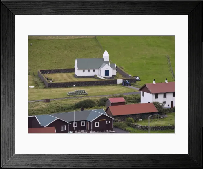 Framed Print : Church at Dalur, Sandoy, Faroe Islands (Faroes), Denmark, Europe Framed Print : Church at Dalur, Sandoy, Faroe Islands (Faroes), Denmark, Europe