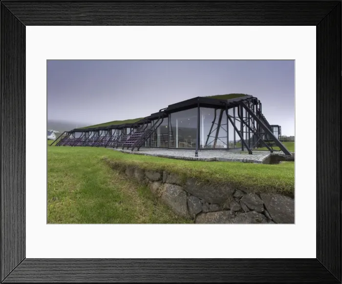 Framed Print : Nordic House, exteriors and turf covered roof, Torshavn, Streymoy, Faroe Islands (Faroes) Framed Print : Nordic House, exteriors and turf covered roof, Torshavn, Streymoy, Faroe Islands (Faroes)