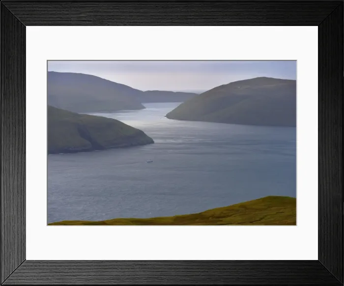 Framed Print : Vestmannasund between Vagar on the left and Streymoy islands, from Streymoy Framed Print : Vestmannasund between Vagar on the left and Streymoy islands, from Streymoy