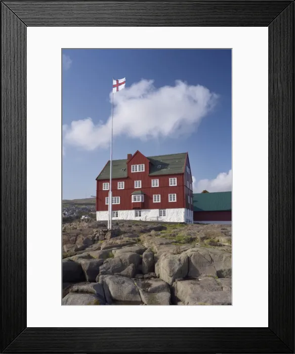 Framed Print : Skansapakkhusid, a former storage building now houses the offices of the Prime Minister Framed Print : Skansapakkhusid, a former storage building now houses the offices of the Prime Minister