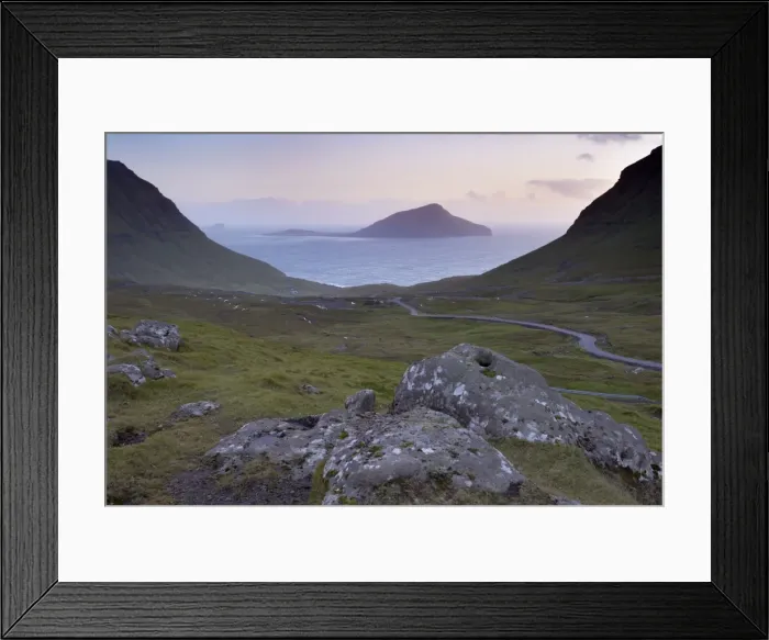 Framed Print : Koltur Island from the pass over Nordradalur, Streymoy, Faroe Islands (Faroes) Framed Print : Koltur Island from the pass over Nordradalur, Streymoy, Faroe Islands (Faroes)