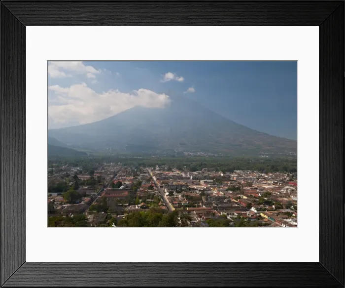 Framed Print : View of Antigua and Volcan de Agua, Guatemala, Central America Framed Print : View of Antigua and Volcan de Agua, Guatemala, Central America