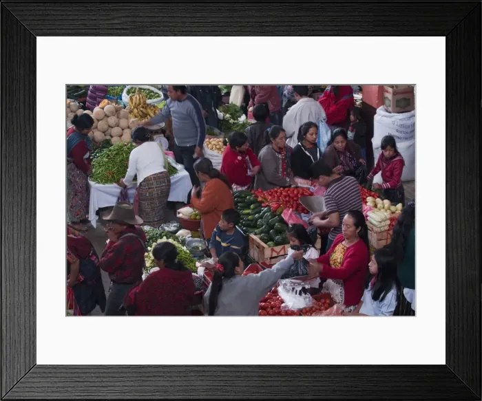 Framed Print : Chichicastenango market, Guatemala, Central America Framed Print : Chichicastenango market, Guatemala, Central America