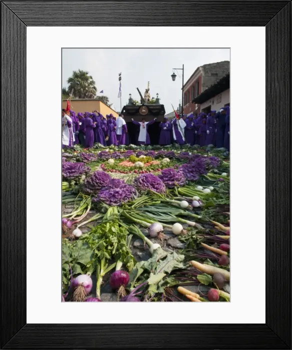 Framed Print : Holy Week Procession, Antigua, Guatemala, Central America Framed Print : Holy Week Procession, Antigua, Guatemala, Central America