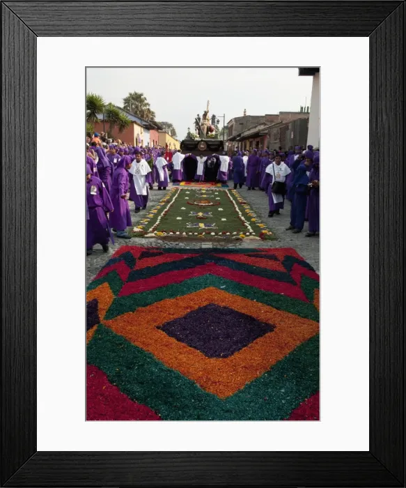 Framed Print : Holy Week Procession, Antigua, Guatemala, Central America Framed Print : Holy Week Procession, Antigua, Guatemala, Central America