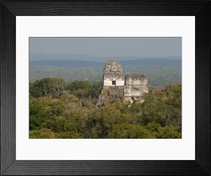 Framed Print : Temple I and Temple II, Mayan archaeological site, Tikal, UNESCO World Heritage Site Framed Print : Temple I and Temple II, Mayan archaeological site, Tikal, UNESCO World Heritage Site