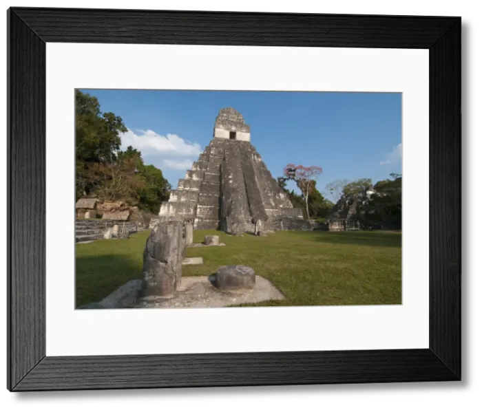 Framed Print : Gran Plaza and Temple I, Mayan archaeological site, Tikal, UNESCO World Heritage Site Framed Print : Gran Plaza and Temple I, Mayan archaeological site, Tikal, UNESCO World Heritage Site