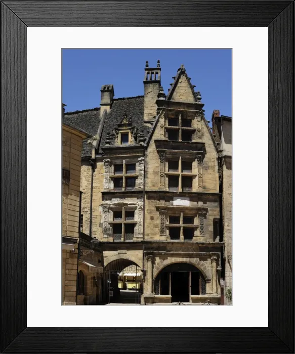 Framed Print : Maison de la Boetie in the old town, Sarlat, Sarlat le Caneda, Dordogne, France, Europe Framed Print : Maison de la Boetie in the old town, Sarlat, Sarlat le Caneda, Dordogne, France, Europe