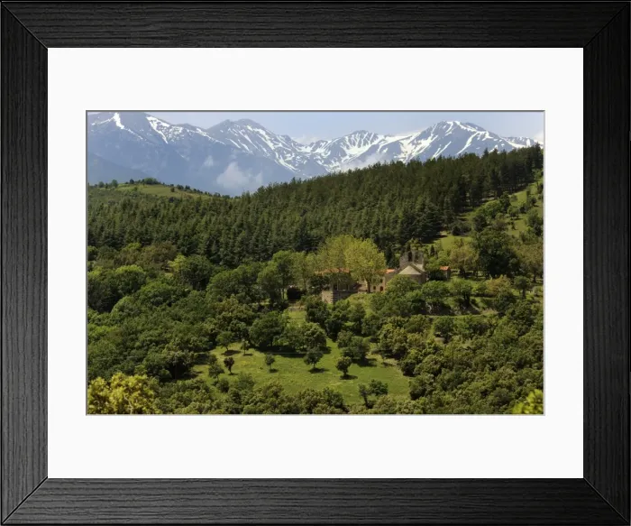 Framed Print : Mountain view near St. Marsal, Pyrenees Orientales, France, Europe Framed Print : Mountain view near St. Marsal, Pyrenees Orientales, France, Europe