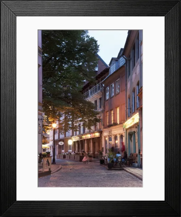 Framed Print : Street scene, Riga, Latvia, Baltic States, Europe Framed Print : Street scene, Riga, Latvia, Baltic States, Europe
