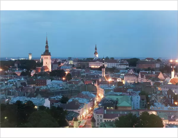 Skyline, Tallinn, Estonia, Baltic States, Europe