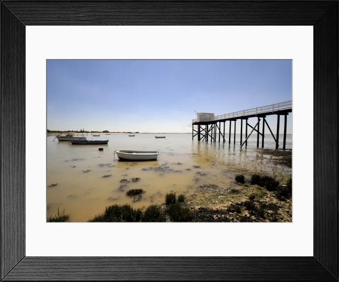 Framed Print : Fishing jetty, Fouras, Charente-Maritime, France, Europe Framed Print : Fishing jetty, Fouras, Charente-Maritime, France, Europe