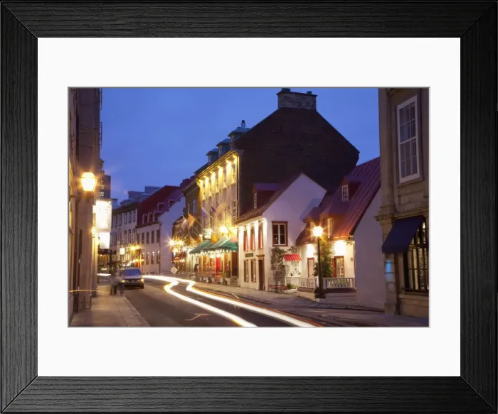 Framed Print : Rue Saint Louis, in the Old Town, Quebec City, Quebec, Canada, North America