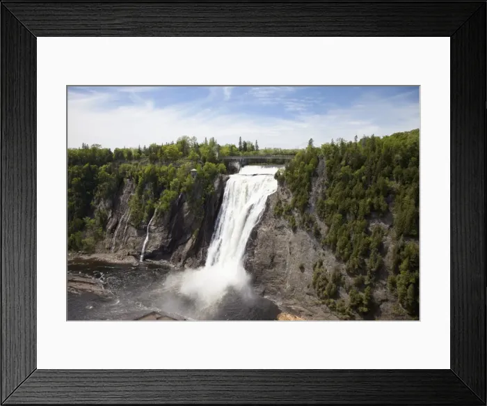 Framed Print : Montmorency Falls, located 10 kms east of Quebec City, Quebec, Canada, North America Framed Print : Montmorency Falls, located 10 kms east of Quebec City, Quebec, Canada, North America
