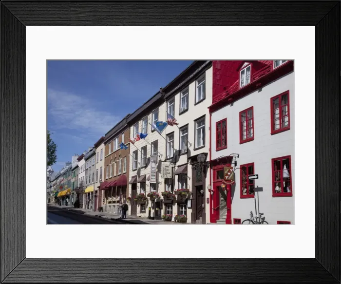 Framed Print : Rue Saint Louis, in the Old Town, Quebec City, Quebec, Canada, North America Framed Print : Rue Saint Louis, in the Old Town, Quebec City, Quebec, Canada, North America