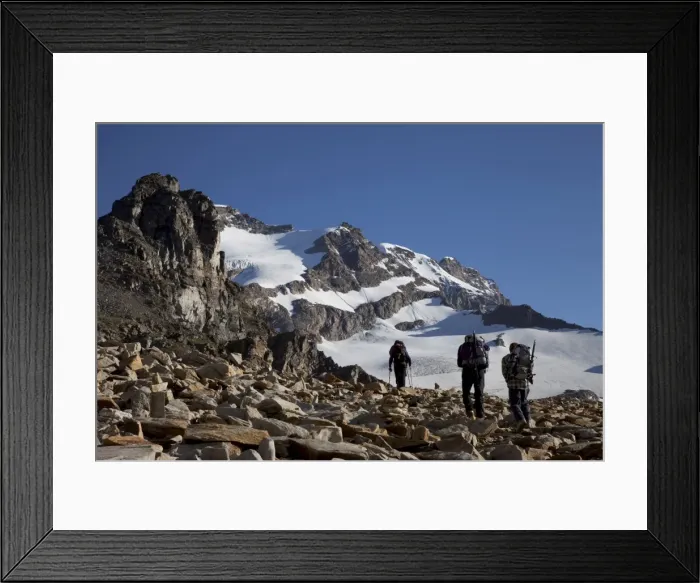 Framed Print : Climbers ascending Monte Rosa, Italian Alps, Piedmont, Italy, Europe Framed Print : Climbers ascending Monte Rosa, Italian Alps, Piedmont, Italy, Europe