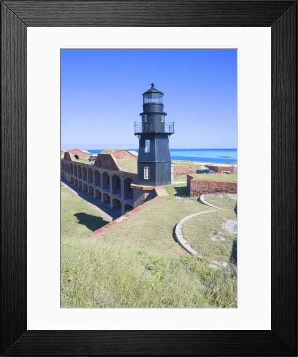 Framed Print : Lighthouse, Fort Jefferson, Dry Tortugas National Park, Florida, United States of America Framed Print : Lighthouse, Fort Jefferson, Dry Tortugas National Park, Florida, United States of America