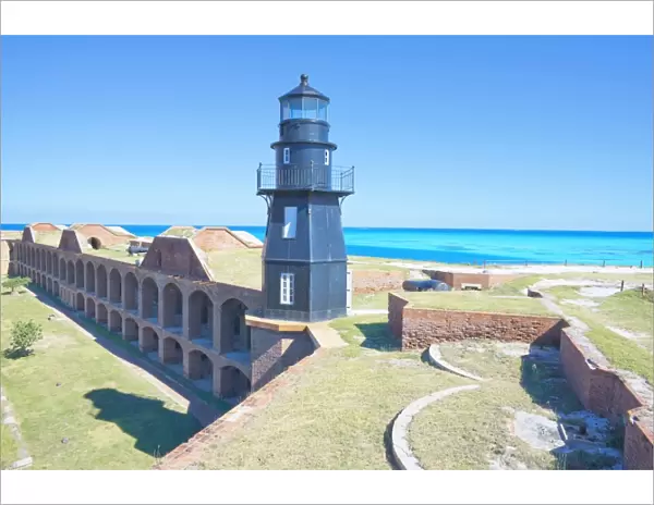 Lighthouse, Fort Jefferson, Dry Tortugas National Park, Florida, United States of America