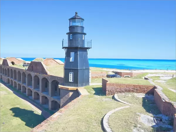 Lighthouse, Fort Jefferson, Dry Tortugas National Park, Florida, United States of America