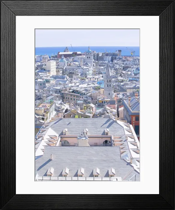 Framed Print : Genoa cityscape, Genoa, Liguria, Italy, Europe Framed Print : Genoa cityscape, Genoa, Liguria, Italy, Europe