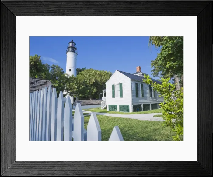 Framed Print : Key West Lighthouse, Key West, Florida, United States of America, North America