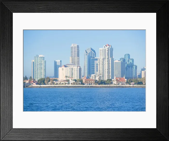 Framed Print : City skyline and harbour, San Diego, California, United States of America, North America Framed Print : City skyline and harbour, San Diego, California, United States of America, North America