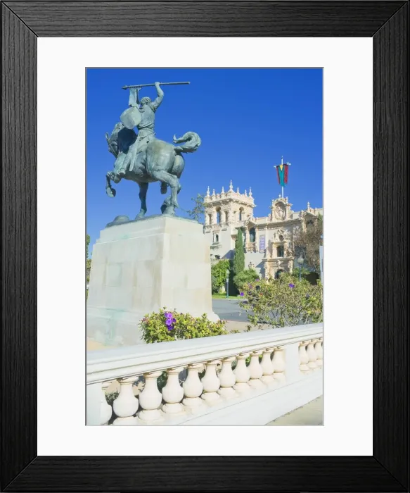 Framed Print : El Cid Campeador equestrian sculpture, San Diego, California, United States of America Framed Print : El Cid Campeador equestrian sculpture, San Diego, California, United States of America