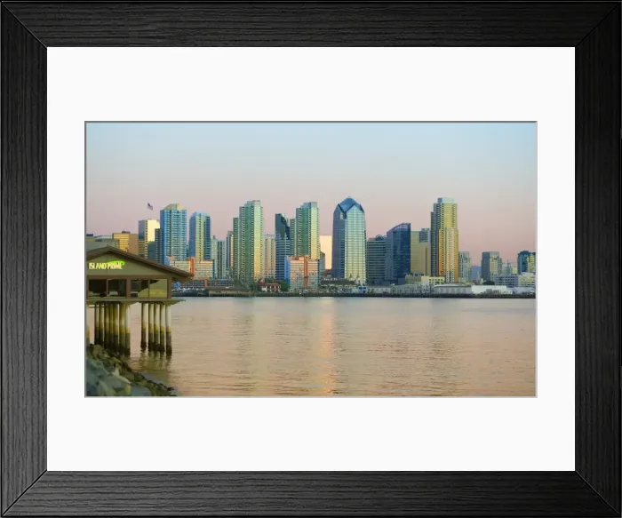 Framed Print : City skyline, San Diego, California, United States of America, North America Framed Print : City skyline, San Diego, California, United States of America, North America