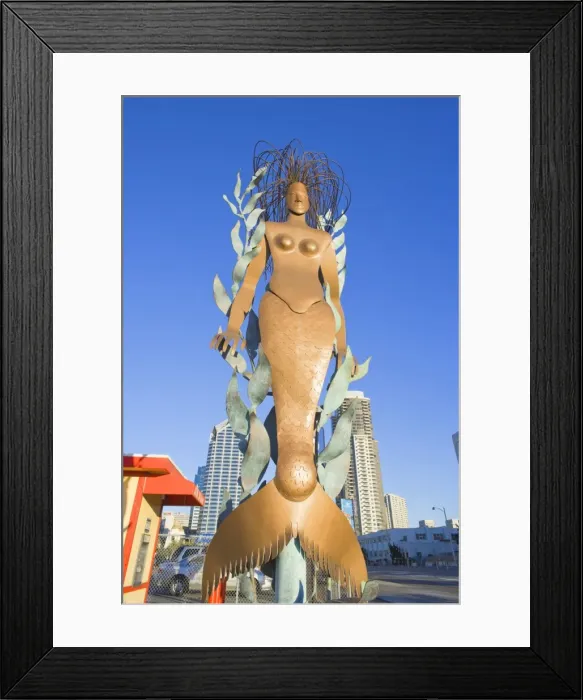 Framed Print : Statue, North Harbour Drive, San Diego, California, United States of America Framed Print : Statue, North Harbour Drive, San Diego, California, United States of America