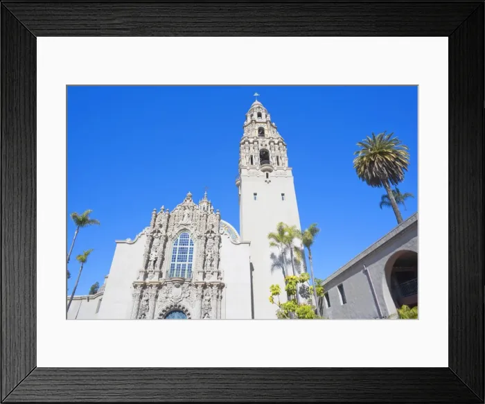 Framed Print : The ornate California Building which houses the Museum of Man, San Diego