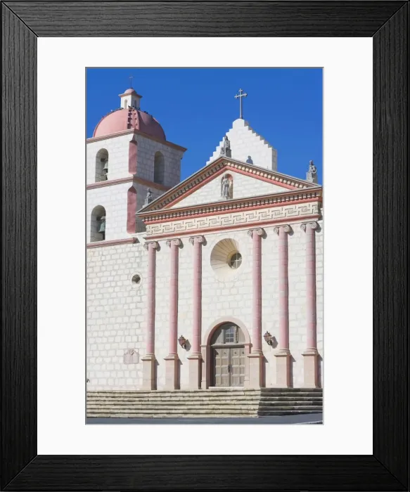 Framed Print : Santa Barbara Mission, Santa Barbara, California, United States of America, North America Framed Print : Santa Barbara Mission, Santa Barbara, California, United States of America, North America