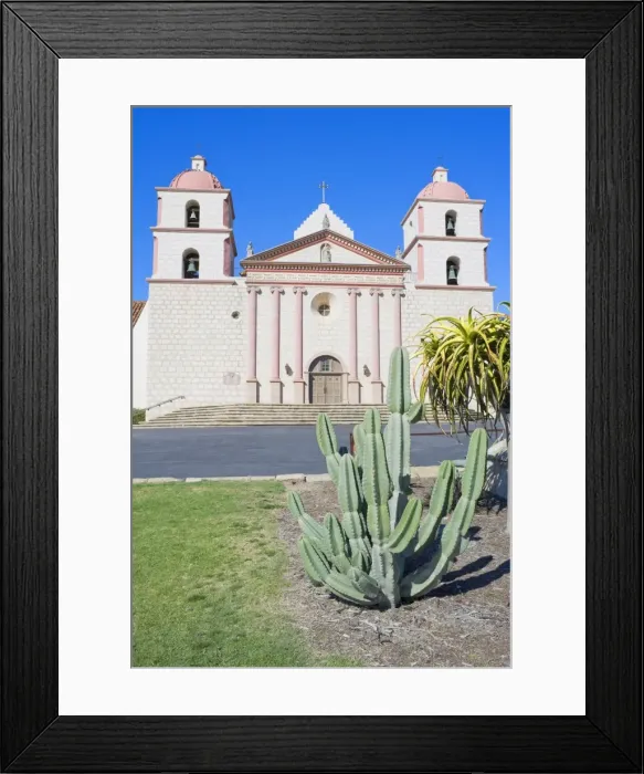 Framed Print : Santa Barbara Mission, Santa Barbara, California, United States of America, North America