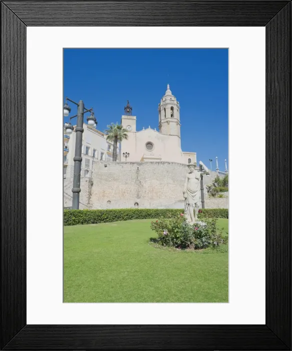 Framed Print : Church of Sant Bartomeu and Santa Tecla, Sitges, Costa Dorada, Catalonia, Spain, Europe Framed Print : Church of Sant Bartomeu and Santa Tecla, Sitges, Costa Dorada, Catalonia, Spain, Europe
