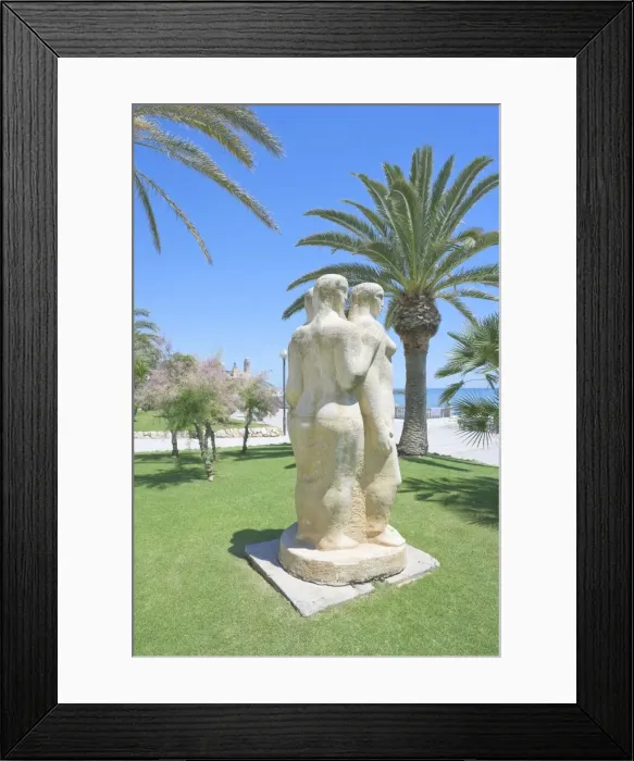 Framed Print : Sitges seaside promenade, Sitges, Costa Dorada, Catalonia, Spain, Europe Framed Print : Sitges seaside promenade, Sitges, Costa Dorada, Catalonia, Spain, Europe