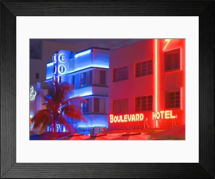 Framed Print : Hotels on Ocean Drive, Art Deco District, South Beach, Miami, Florida, United States of America Framed Print : Hotels on Ocean Drive, Art Deco District, South Beach, Miami, Florida, United States of America