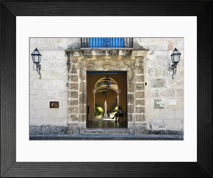Framed Print : Entrance of the Casa del Conde de Casa Bayona (House of the Count of the House of Bayona) dated 1720, now the Museum of Colonial Art, Plaza de la Catedral, Old Havana (Habana Vieja), Havana, Cuba, West Indies Framed Print : Entrance of the Casa del Conde de Casa Bayona (House of the Count of the House of Bayona) dated 1720, now the Museum of Colonial Art, Plaza de la Catedral, Old Havana (Habana Vieja), Havana, Cuba, West Indies