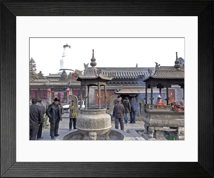 Framed Print : The Great White Pagoda (Da Baita), Tayuan Temple (Tayuan Si), one of Chinas most ancient Buddhist sites, Five Terrace Mountain (Wutai Shan), Shanxi Framed Print : The Great White Pagoda (Da Baita), Tayuan Temple (Tayuan Si), one of Chinas most ancient Buddhist sites, Five Terrace Mountain (Wutai Shan), Shanxi