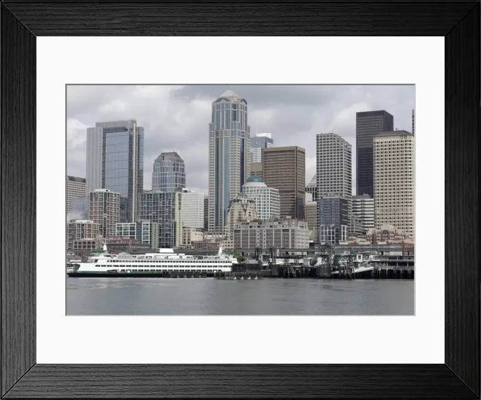 Framed Print : City skyline, Seattle, Washington State, United States of America, North America Framed Print : City skyline, Seattle, Washington State, United States of America, North America
