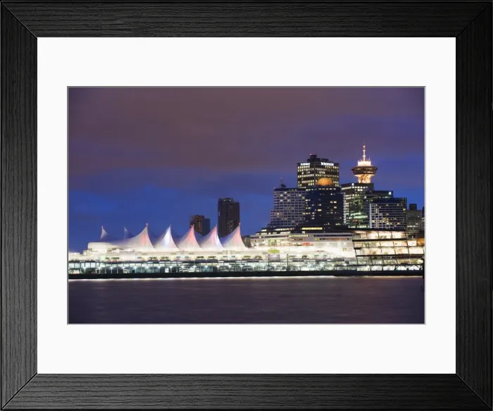 Framed Print : Canada Place Exhibition and Convention Centre, on Burrard Inlet, Vancouver Framed Print : Canada Place Exhibition and Convention Centre, on Burrard Inlet, Vancouver