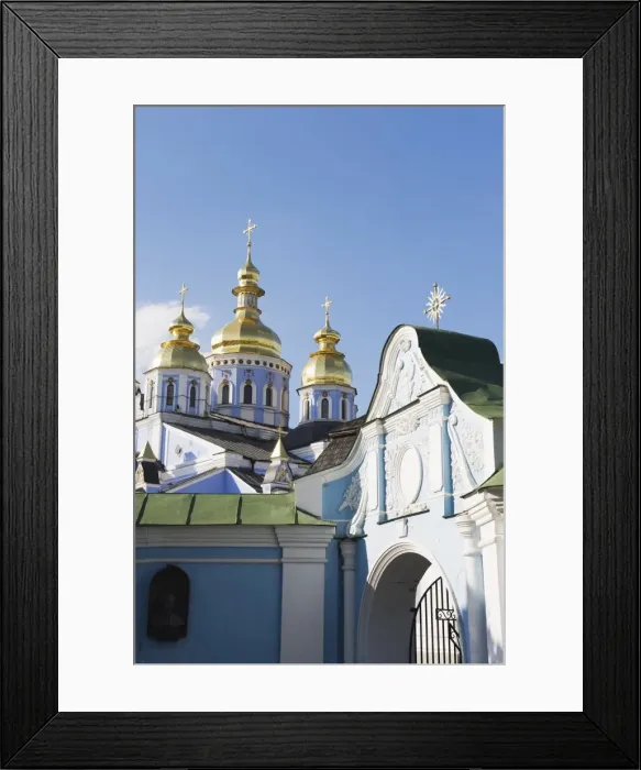 Framed Print : St. Michaels Gold Domed Monastery, 2001 copy of 1108 original, Kiev, Ukraine, Europe Framed Print : St. Michaels Gold Domed Monastery, 2001 copy of 1108 original, Kiev, Ukraine, Europe