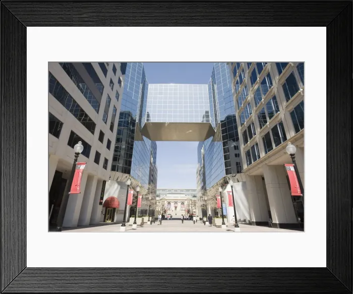Framed Print : Modern downtown buildings, Washington D. C. United States of America, North America Framed Print : Modern downtown buildings, Washington D. C. United States of America, North America