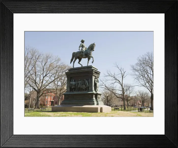 Framed Print : Statue of Major General Logan, scultpure by Franklin Simmons at Logan Circle Framed Print : Statue of Major General Logan, scultpure by Franklin Simmons at Logan Circle