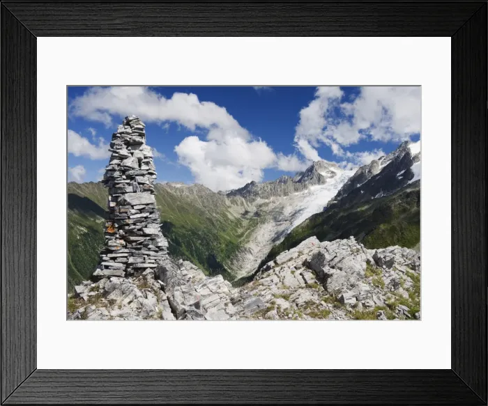 Framed Print : Cairn stone marker on the Col de Balme, Chamonix Valley, Rhone Alps, France, Europe Framed Print : Cairn stone marker on the Col de Balme, Chamonix Valley, Rhone Alps, France, Europe